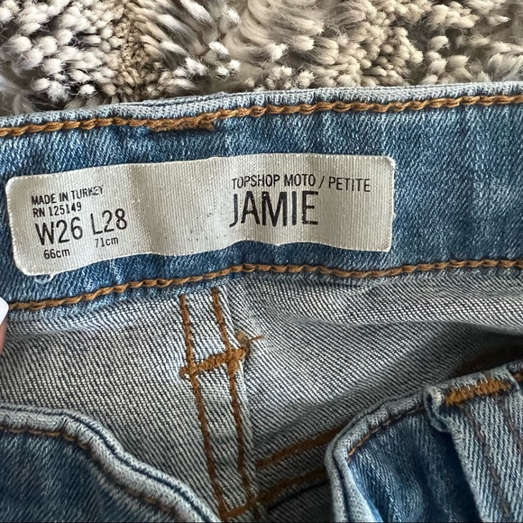 Topshop Jamie jeans light wash W26 L28 - Picture 4 of 5